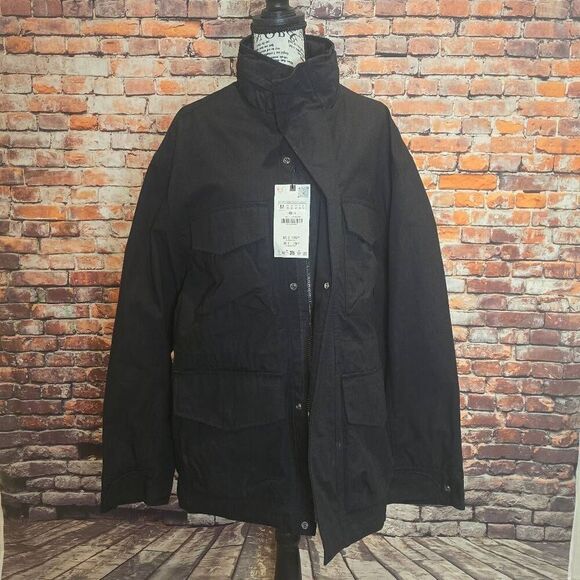 Zara Other - Zara Men's Black Multi Pocket, Utility Windbreaker Medium MSRP $129